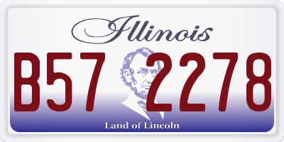 IL license plate B572278
