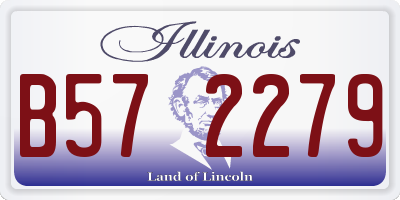 IL license plate B572279