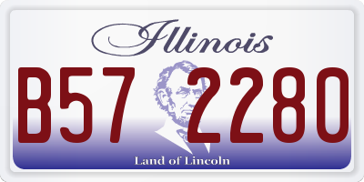 IL license plate B572280