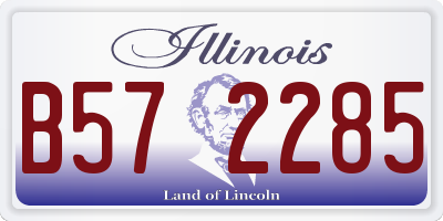 IL license plate B572285