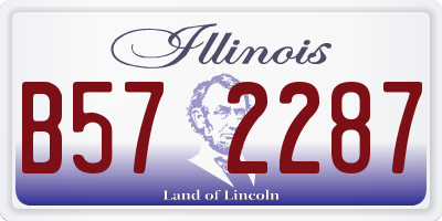 IL license plate B572287