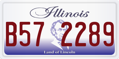 IL license plate B572289