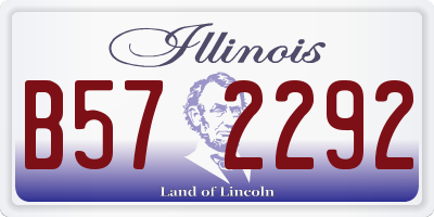 IL license plate B572292
