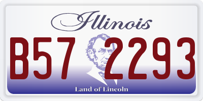 IL license plate B572293