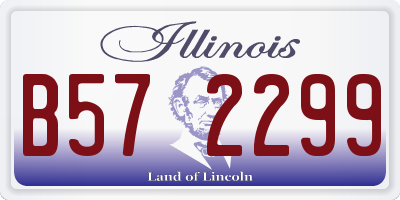 IL license plate B572299