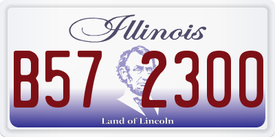 IL license plate B572300