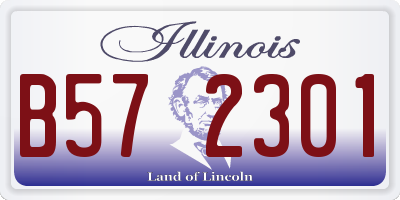 IL license plate B572301