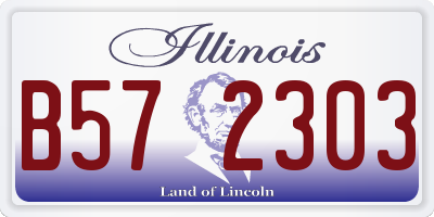 IL license plate B572303