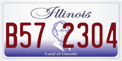 IL license plate B572304