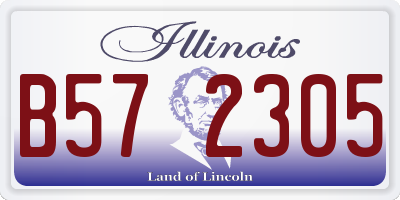 IL license plate B572305