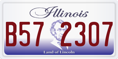 IL license plate B572307