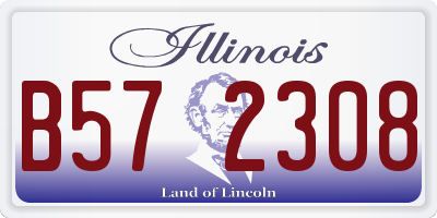 IL license plate B572308