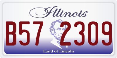 IL license plate B572309