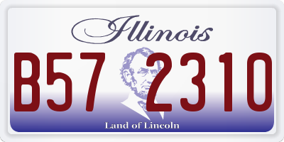 IL license plate B572310