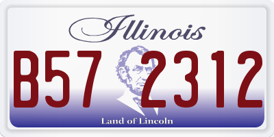 IL license plate B572312