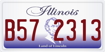 IL license plate B572313