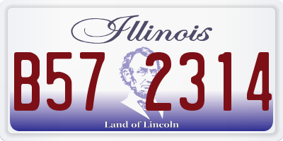 IL license plate B572314
