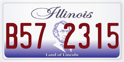 IL license plate B572315