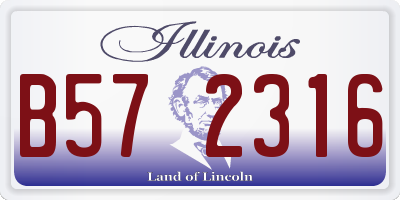 IL license plate B572316