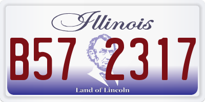 IL license plate B572317
