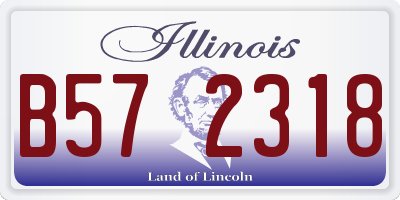 IL license plate B572318