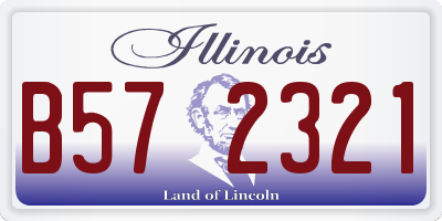 IL license plate B572321