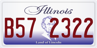 IL license plate B572322