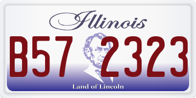 IL license plate B572323