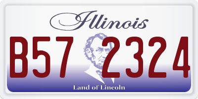 IL license plate B572324