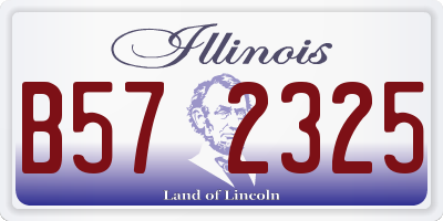 IL license plate B572325