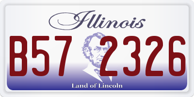 IL license plate B572326