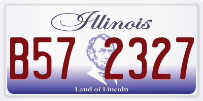 IL license plate B572327