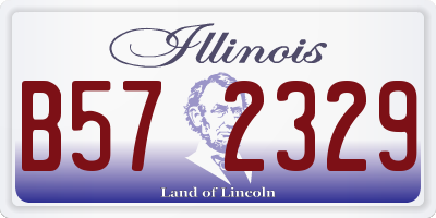 IL license plate B572329