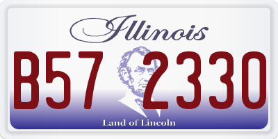IL license plate B572330