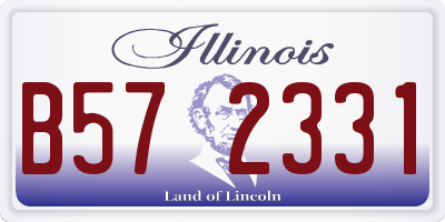 IL license plate B572331
