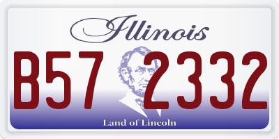 IL license plate B572332