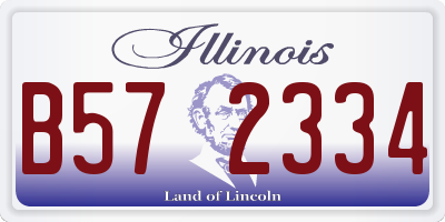 IL license plate B572334
