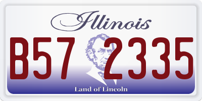 IL license plate B572335