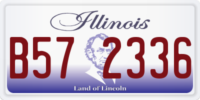 IL license plate B572336