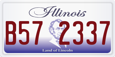 IL license plate B572337