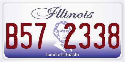IL license plate B572338