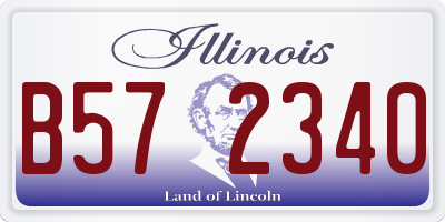 IL license plate B572340