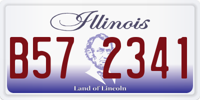 IL license plate B572341
