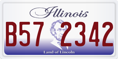 IL license plate B572342