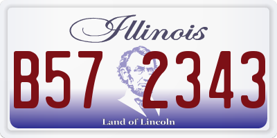 IL license plate B572343