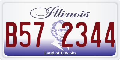 IL license plate B572344