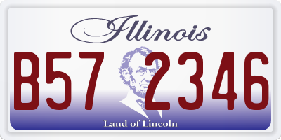 IL license plate B572346