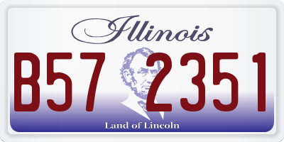 IL license plate B572351