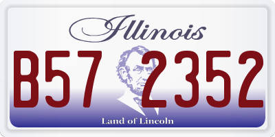 IL license plate B572352