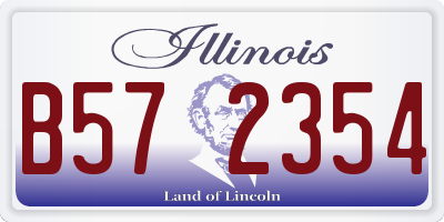 IL license plate B572354